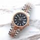 Copy Rolex Datejust II 41mm 2-Tone Rose gold Black Dial Watch (2)_th.jpg